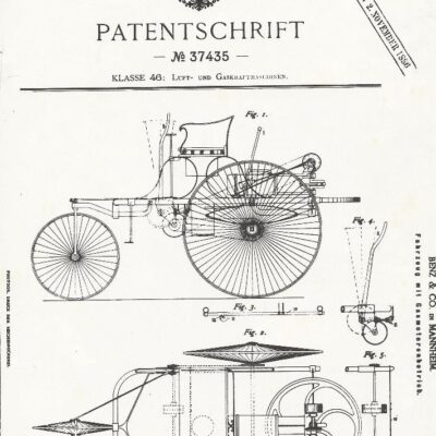 Patente del "Benz Patent-Motorwagen Nr. 1"